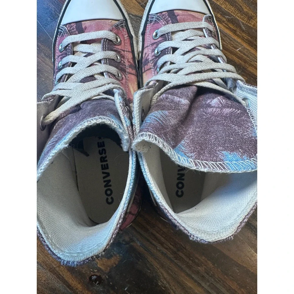 Converse Chuck Taylor All Star High Top Sunset Palm Tree Sneakers 171279F M6 
W8 - Picture 9 of 12
